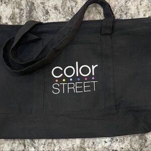 Color Street Black Canvas Tote